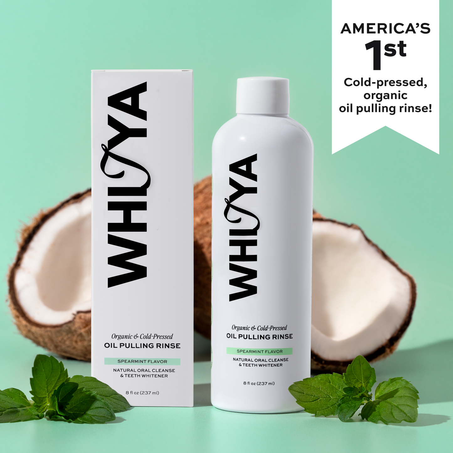 100% Organic Spearmint Oil Pulling Rinse