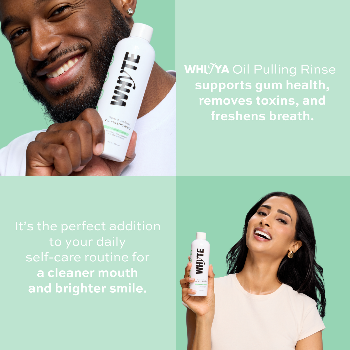 100% Organic Spearmint Oil Pulling Rinse
