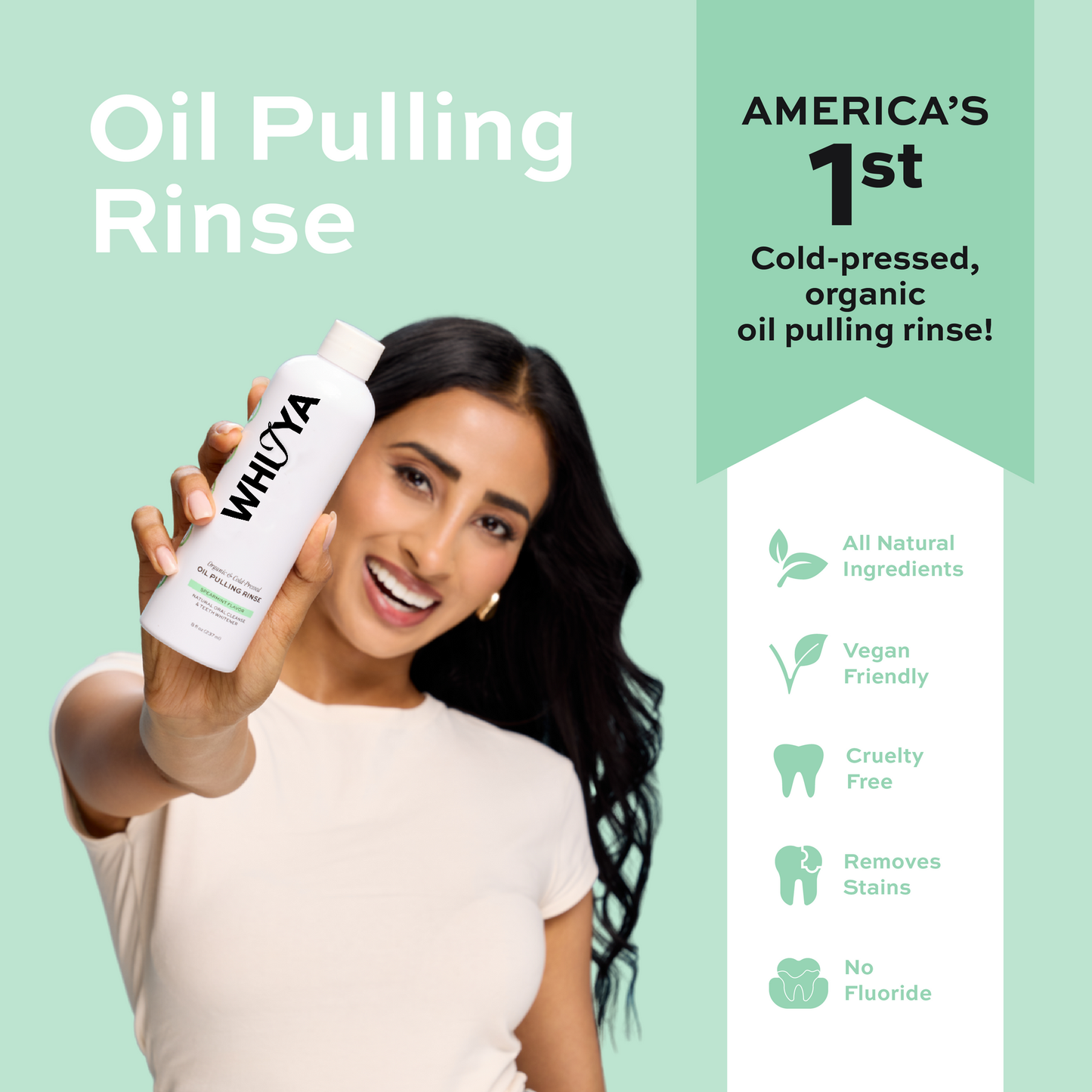 100% Organic Spearmint Oil Pulling Rinse