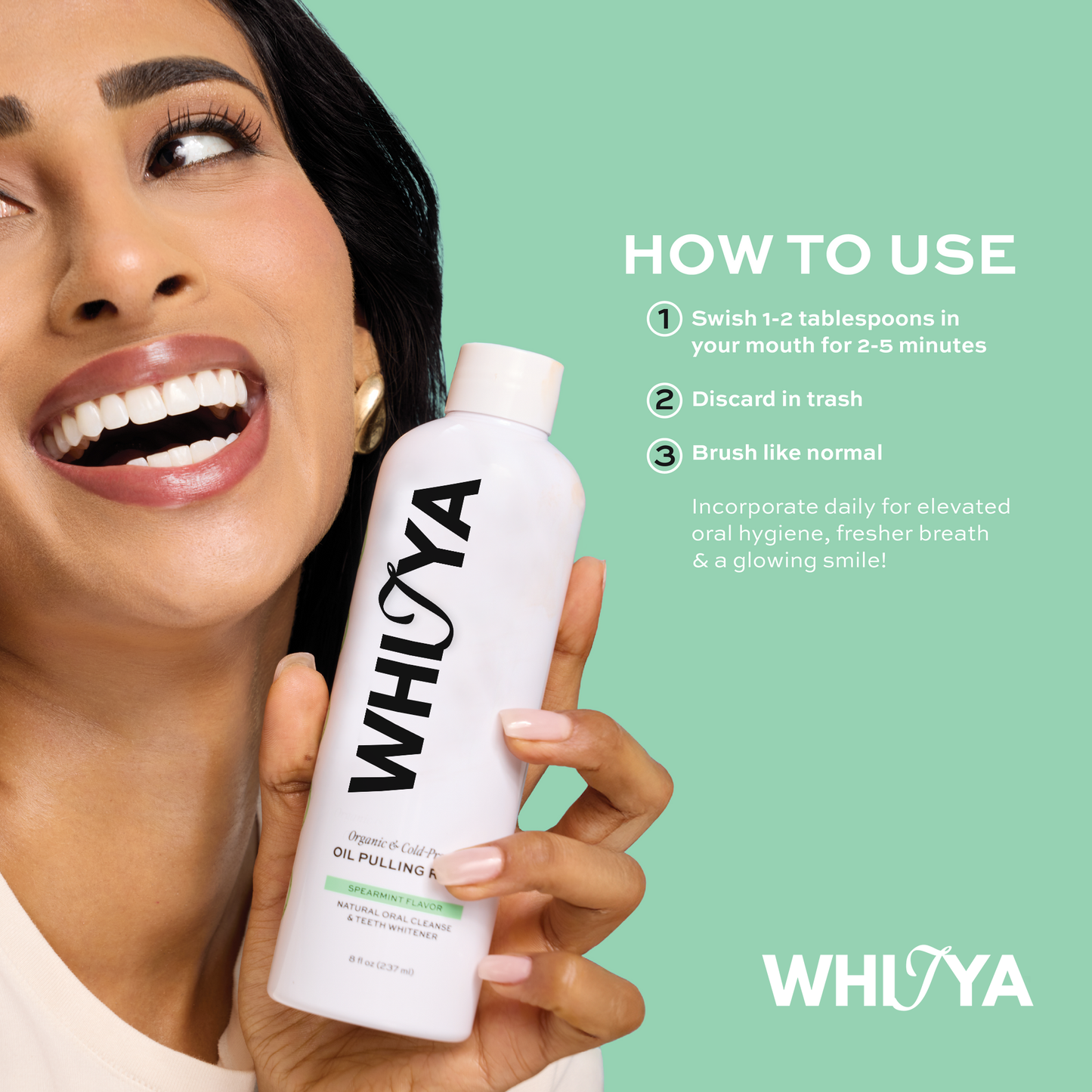 100% Organic Spearmint Oil Pulling Rinse